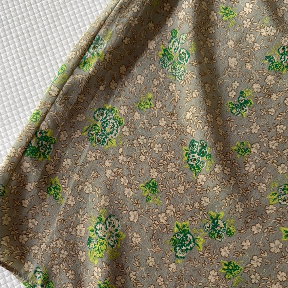 Rebecca Taylor Green Embellished Sleeveless Blouse - Picture 4 of 4